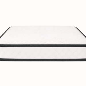 Black Tape Diamond Mattress 20cm Deep Bonnell Open Coil Spring Mattress, Foam Free Plush Comfort, Breathable Cooltouch Cover