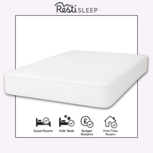 Resti Soft Medium Mattress – Bonnell Coil Spring Support Quilted Diamond Cover | UK Made