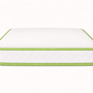 Light Green Tape Diamond Mattress 20cm Deep Bonnell Open Coil Spring Mattress, Foam Free Plush Comfort, Breathable Cooltouch Cover