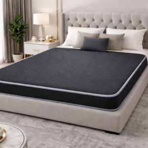 GREY TAPE Black Diamond Mattress 20cm Deep Bonnell Open Coil Spring Mattress, Foam Free Plush Comfort, Breathable Cooltouch Cover